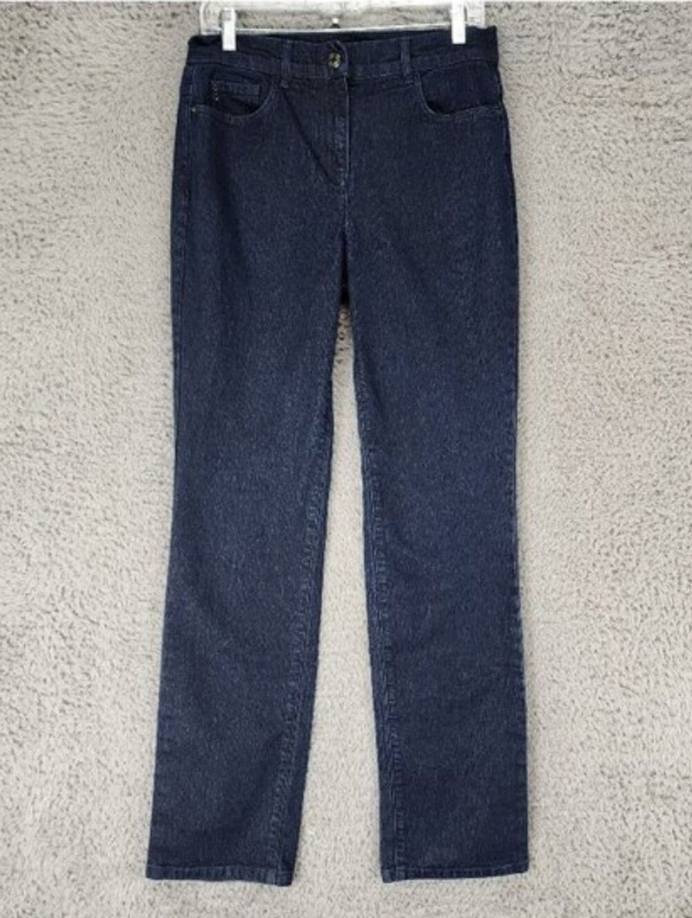 Caroll Jeans Womens EU 40 US 8 Blue Straight Stretch Denim